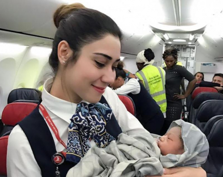Baby on board: Airline crew delivers baby girl mid-flight